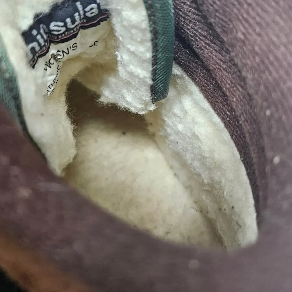 Vintage 90s L.L. Bean 7 High Top G2 Thinsulate Hiking Boot Brown Green Gorpcore